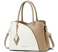 SiMYEER Bolsos y bolsos de mano Bolso de hombro con asa superior Bolso de mensajero para damas, 1-1-caqui