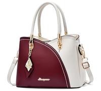 SiMYEER Bolsos y bolsos de mano Bolso de hombro con asa superior Bolso de mensajero para damas, 1-2-vino