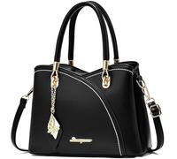 SiMYEER Bolsos y bolsos de mano Bolso de hombro con asa superior Bolso de mensajero para damas, 1-6-negro