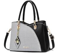 SiMYEER Bolsos y bolsos de mano Bolso de hombro con asa superior Bolso de mensajero para damas, 2-1-negro