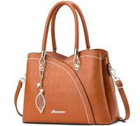 SiMYEER Monederos y bolsos con asa superior, bolsos de hombro, bolso de mensajero para mujer, 2-1-yh Marrón