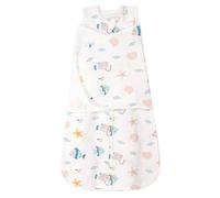 SIMYJOY Bebé Mantas Envolventes Bebé Swaddle Wrap 3 in 1 Saco Dormir Bebé 0-6 Meses, Manta Ajustable de Algodón, Océano