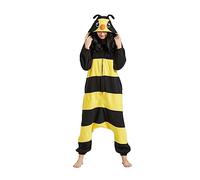 SimZoo Animal Onesie Pijamas para Adultos Mujeres Hombres Abeja Cosplay Disfraz Ropa de Dormir Una Pieza Unisex Ropa de Hogar