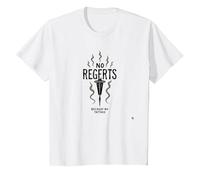 Sin arrepentimientos Porque no Hay Tatuajes, Cita ingeniosa para un Amante de la Tinta Camiseta, Niños, Blanco, 12 años