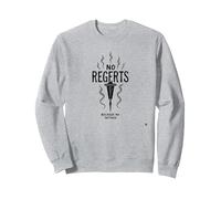 Sin arrepentimientos Porque no Hay Tatuajes, Cita ingeniosa para un Amante de la Tinta Sudadera, Unisex para Adultos, Gris Jaspeado, XXL