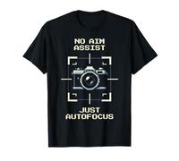 Sin asistencia de puntería: solo enfoque automático | Fotografía Pixel Art Camiseta