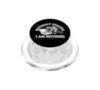 Sin bocadillos I Am Nothing - Divertido Diciendo Donuts Comida de Mapache PopSockets PopGrip para MagSafe