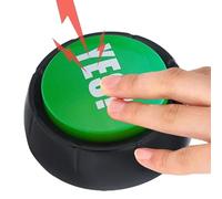 Sin botón con sonido, juego de respuesta de 4 piezas "Sí, sin botones", divertido, desafortunado, quizás, teclas de zumbador, teclas de sonido, sonido interactivo, juego de accesorios para hablar de