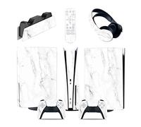 Sin burbujas Y Sin Espuma 65670 Para PS5 Consola Disc Edition & Digital Edition Pegatina Vinilo Calcomanía Cubierta Para Ps5 Mando & Estación Carga & Auriculares & Mando Multimedia(Digital Edition)