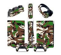 Sin burbujas Y Sin Espuma 71045 Para PS5 Consola Disc Edition & Digital Edition Pegatina Vinilo Calcomanía Cubierta Para Ps5 Mando & Estación Carga & Auriculares & Mando Multimedia(Digital Edition)