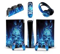 Sin burbujas Y Sin Espuma Para PS5 Consola Disc Edition & Digital Pegatina Vinilo Calcomanía Cubierta Para Ps5 Mando & Estación Carga & Auriculares & Multimedia 38217(Digital Edition)