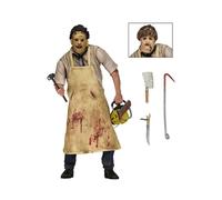 (Sin caja) Leatherface Classic Terror Texas Movie Chainsaw Rderer Fur Face 40th Massacre Figura de acción Aniversario