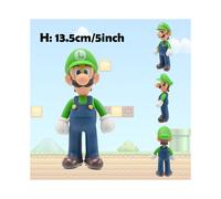 (Sin caja - Luigi) Figura de acción de Super Mario Bowser Princesa Peach Juego de anime Colección All Star Modelo