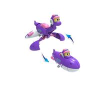 (Sin caja Pleo) El más nuevo ABS Min Deformation Gogo Dino Explorers REX Transformation Car Avión Lancha