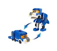 (Sin caja Titan) El más nuevo ABS Min Deformation Gogo Dino Explorers REX Transformation Car Avión Lancha