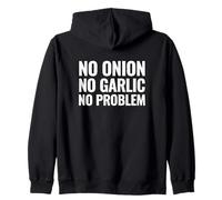 Sin Cebolla Sin ajo No Hay Problema Digestión Baja de la Dieta Fodmap Sudadera con Capucha