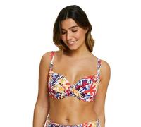 SIN Complejo, Top Traje de Baño con Armaduras, Modelo Island Dream, Floral Blanco, 85D, Floral Blanco, 70D