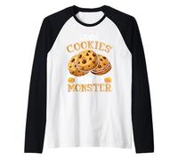 Sin Cookies Soy Solo Un Monstruo Camiseta Manga Raglan