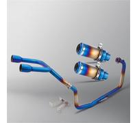 Sin cordones Para GSX150R GSXR150 GSXS150 2017-2021 Sistema Completo Motocicleta Tubo Biela Frontal Acero Inoxidable(Style 13)