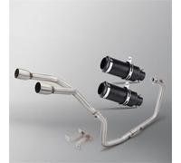 Sin cordones Para GSX150R GSXR150 GSXS150 2017-2021 Sistema Completo Motocicleta Tubo Biela Frontal Acero Inoxidable(Style 3)