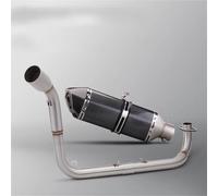 Sin cordones Para MSX125 51mm Adaptado 2012-2020 Modelos Motocicleta Juego Silenciador Tubo Delantero Acero Inoxidable(Style 8)