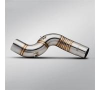 Sin cordones Para Ninja Para ZX6R Para ZX636 2004-2008 Escape Motocicleta Deslizamiento Tubo Conexión Medio Acero Inoxidable