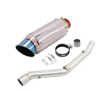 Sin cordones Slip On Para Suzuki DRZ400 DR-Z 400 S SM 2000-2022 Sistema Motocicleta Tubo Enlace Medio Con Silenciador(Type A)