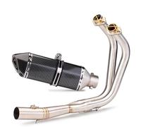 Sin cordones Tubo Frontal Acero Inoxidable Sistemas Completos Antideslizante Para VN650 Para EN650 Para Vulcan Para S650(Type C)