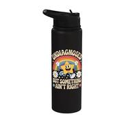 Sin diagnosticar, pero algo no está bien, divertido irónico Stainless Steel Insulated Water Bottle