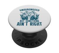 Sin diagnosticar, Pero Algo no está Bien Rocker Cat PopSockets PopGrip Adhesivo