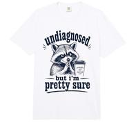 Sin diagnosticar, Pero Estoy Bastante Seguro Meme de Mapache Divertido Comfort Colors Adult Heavyweight T-Shirt