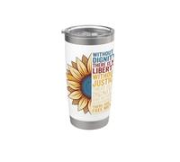 Sin dignidad no hay libertad - Patrice Lumumba Cita Vaso térmico de acero inoxidable de doble pared