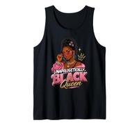 Sin disculpas Black Queen Melanin Pride Baddie Camiseta sin Mangas