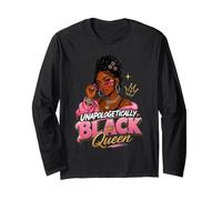 Sin disculpas Black Queen Melanin Pride Baddie Manga Larga