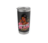 Sin disculpas Black Queen Melanin Pride Baddie Vaso térmico de acero inoxidable de doble pared