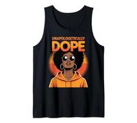 Sin disculpas Dope Afro Woman Empowerment Art Mujeres Hombres Camiseta sin Mangas