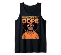 Sin disculpas Dope Afro Woman Empowerment Art Mujeres Hombres Camiseta sin Mangas
