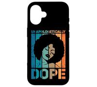 Sin disculpas Dope Black Girl Magic Black Queen Goddess Carcasa para iPhone 16