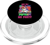 Sin DJ No Hay Fiesta DJ Unicorn Music Festival Rave PopSockets PopGrip para MagSafe