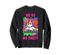 Sin DJ No Hay Fiesta DJ Unicorn Music Festival Rave Sudadera