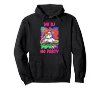 Sin DJ No Hay Fiesta DJ Unicorn Music Festival Rave Sudadera con Capucha