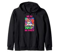 Sin DJ No Hay Fiesta DJ Unicorn Music Festival Rave Sudadera con Capucha