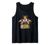 Sin Dolor ni Ganancia - Funny Fitness Stuff Camiseta sin Mangas