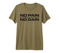 SIN Dolor SIN Ganancia Levantamiento DE Pesas Entrenamiento Fitness MUSC Camiseta Premium
