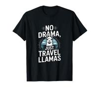 Sin Drama, Solo Llamas Retro Camiseta