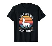 Sin Drama, Solo Llamas Retro Camiseta
