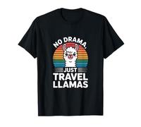 Sin Drama, Solo Llamas Retro Camiseta