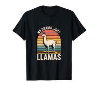 Sin Drama, Solo Llamas Retro Camiseta