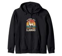 Sin Drama, Solo Llamas Retro Sudadera con Capucha