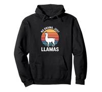 Sin Drama, Solo Llamas Retro Sudadera con Capucha